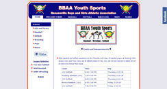 Desktop Screenshot of bbaasports.org
