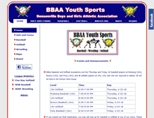 Tablet Screenshot of bbaasports.org
